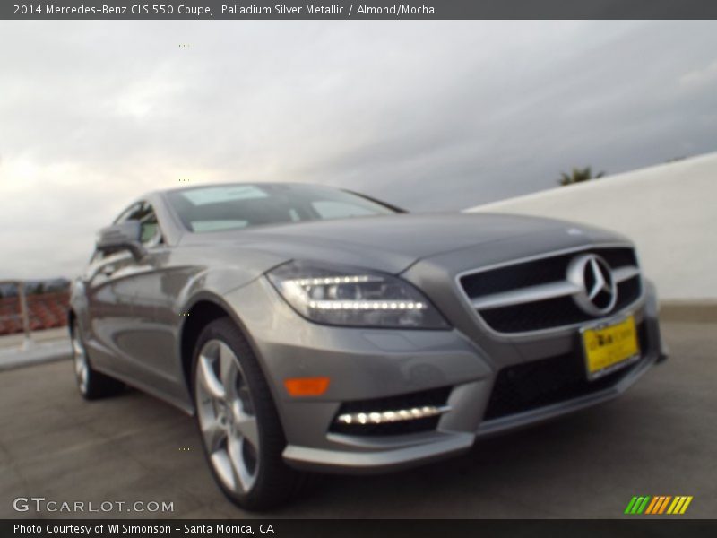 Palladium Silver Metallic / Almond/Mocha 2014 Mercedes-Benz CLS 550 Coupe