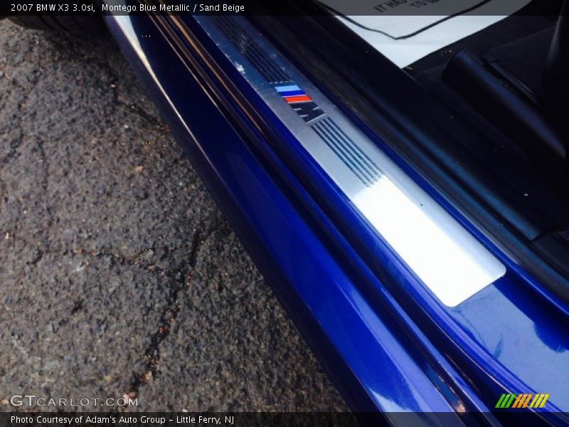 Montego Blue Metallic / Sand Beige 2007 BMW X3 3.0si