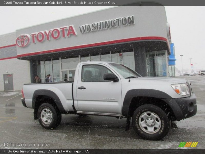 Silver Streak Mica / Graphite Gray 2008 Toyota Tacoma Regular Cab 4x4