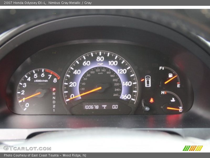 Nimbus Gray Metallic / Gray 2007 Honda Odyssey EX-L