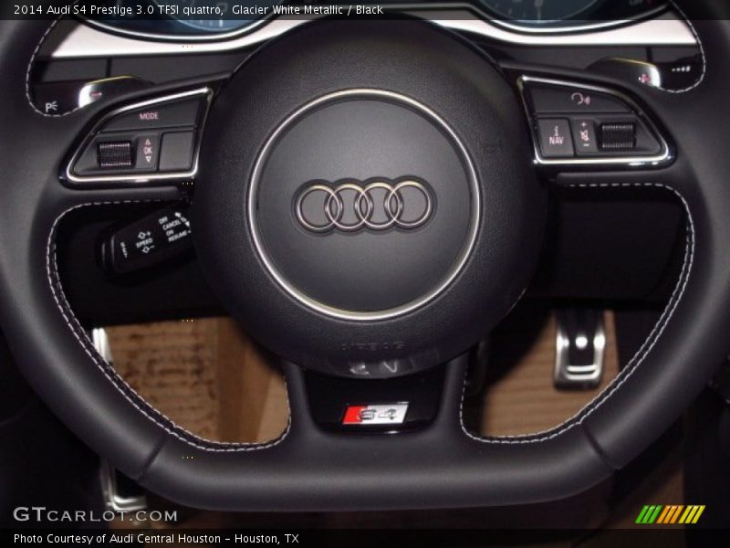 Glacier White Metallic / Black 2014 Audi S4 Prestige 3.0 TFSI quattro