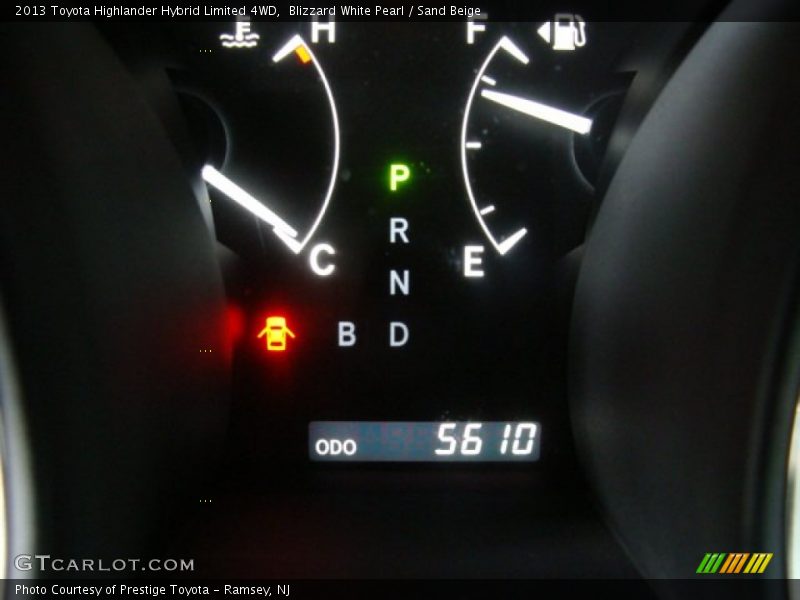 Blizzard White Pearl / Sand Beige 2013 Toyota Highlander Hybrid Limited 4WD
