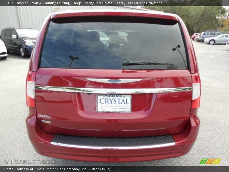 Deep Cherry Red Crystal Pearl / Black/Light Graystone 2013 Chrysler Town & Country Touring