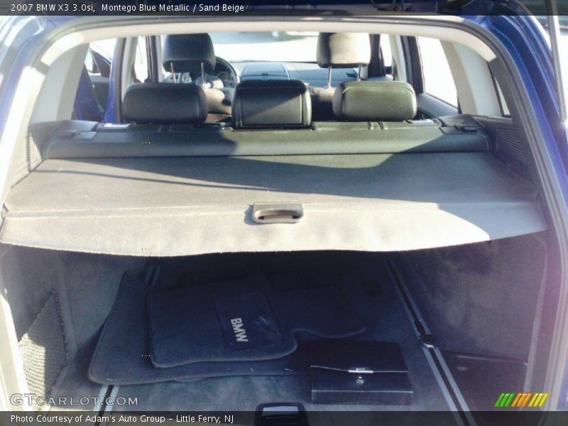 Montego Blue Metallic / Sand Beige 2007 BMW X3 3.0si