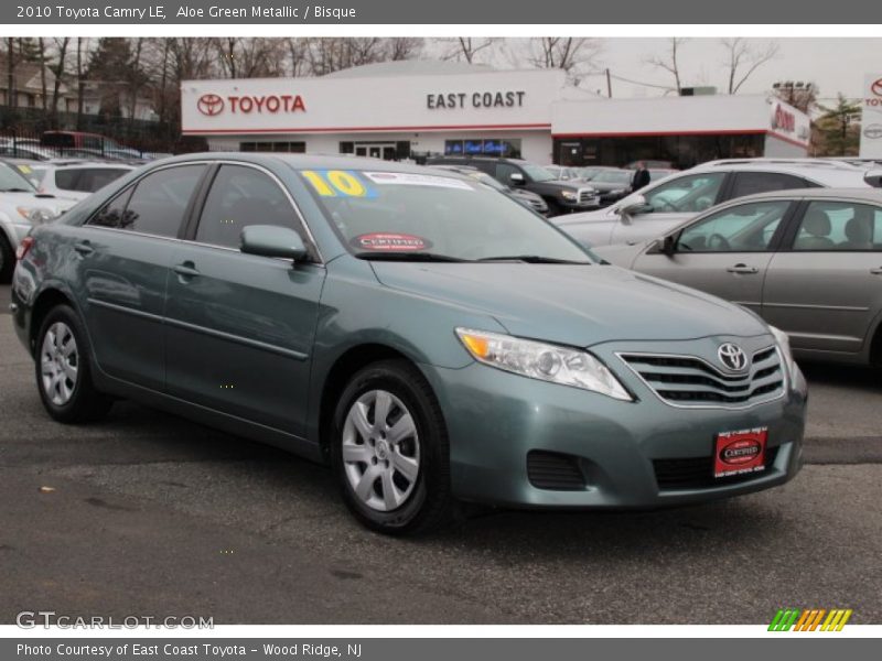 Aloe Green Metallic / Bisque 2010 Toyota Camry LE