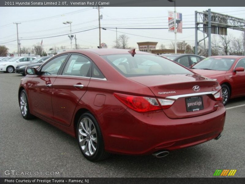 Venetian Red / Camel 2011 Hyundai Sonata Limited 2.0T