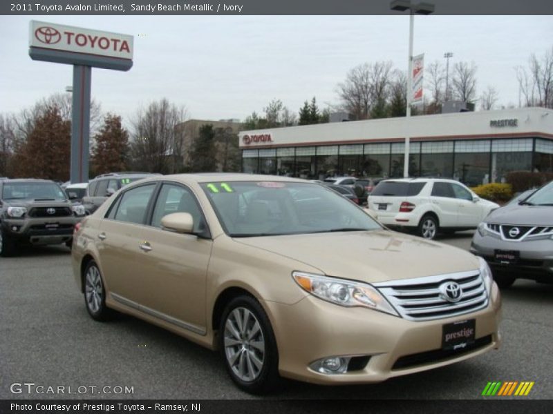 Sandy Beach Metallic / Ivory 2011 Toyota Avalon Limited