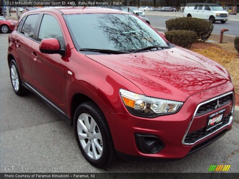 Rally Red Metallic / Black 2013 Mitsubishi Outlander Sport ES 4WD