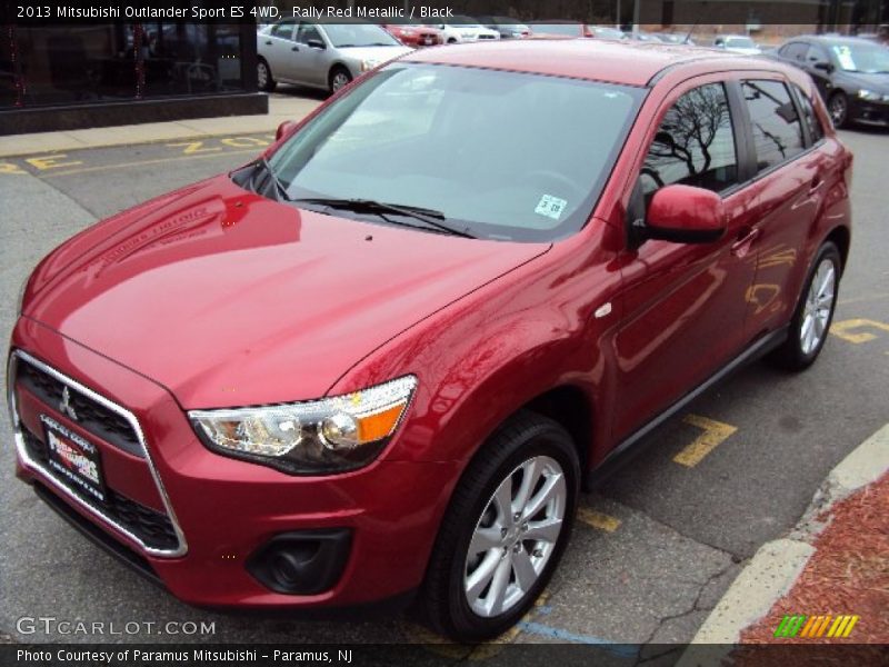 Rally Red Metallic / Black 2013 Mitsubishi Outlander Sport ES 4WD