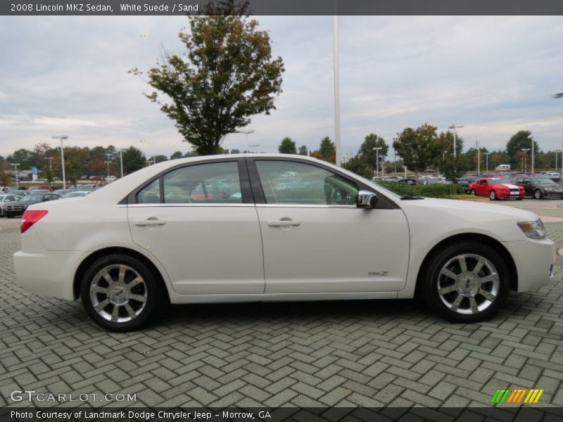 White Suede / Sand 2008 Lincoln MKZ Sedan