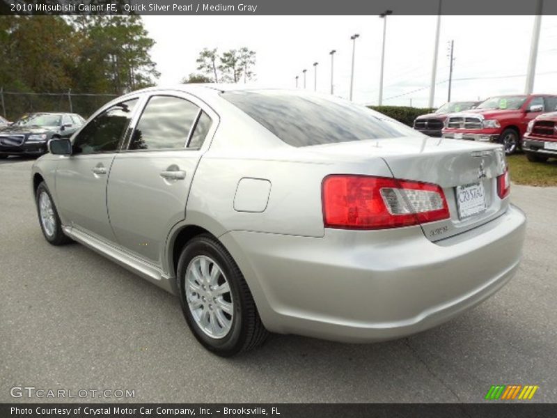 Quick Silver Pearl / Medium Gray 2010 Mitsubishi Galant FE
