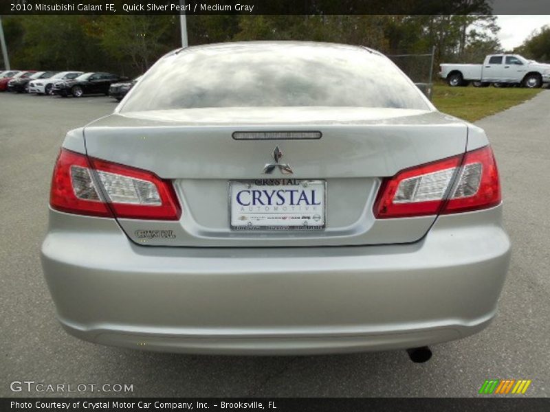 Quick Silver Pearl / Medium Gray 2010 Mitsubishi Galant FE