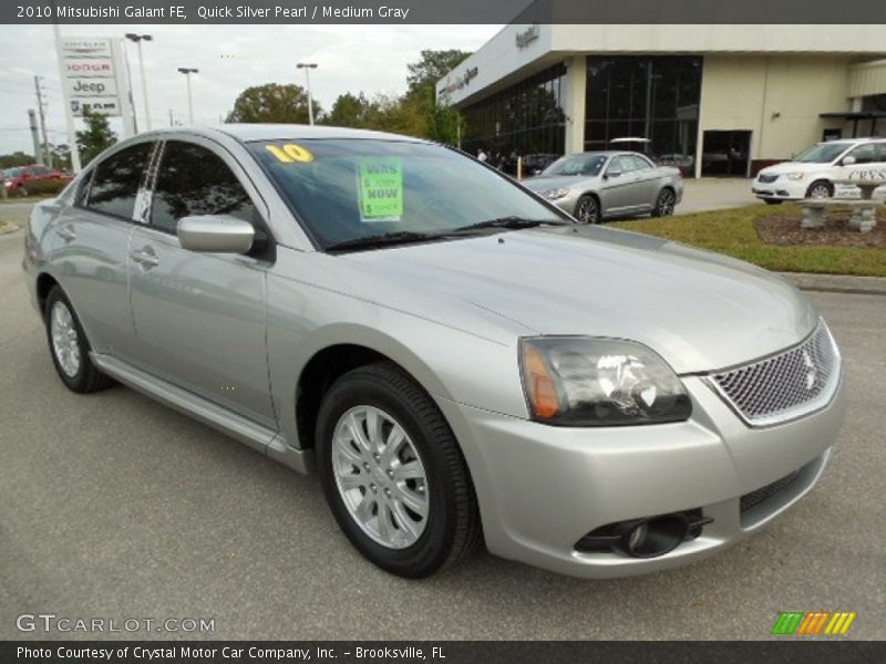 Quick Silver Pearl / Medium Gray 2010 Mitsubishi Galant FE