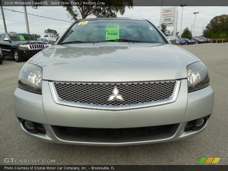 Quick Silver Pearl / Medium Gray 2010 Mitsubishi Galant FE