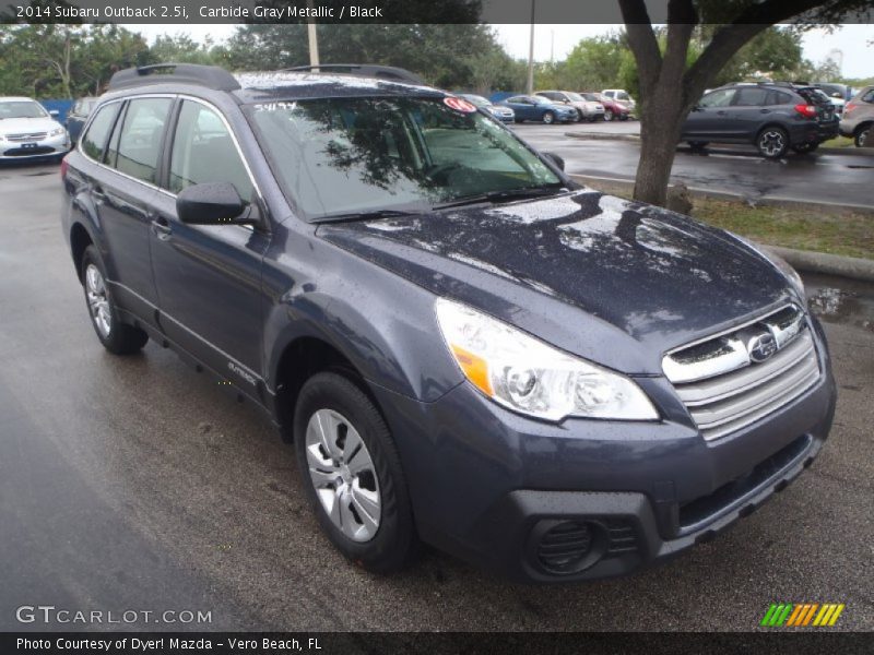 Carbide Gray Metallic / Black 2014 Subaru Outback 2.5i