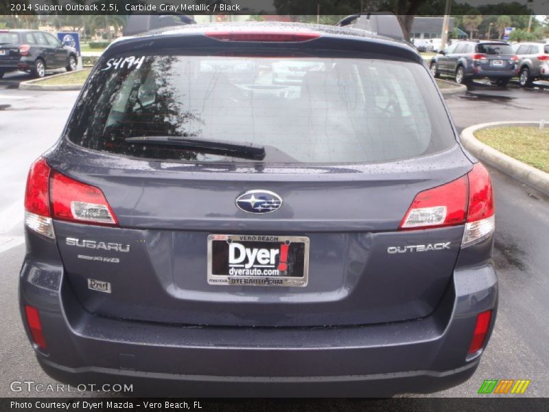 Carbide Gray Metallic / Black 2014 Subaru Outback 2.5i