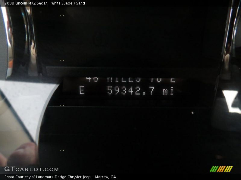 White Suede / Sand 2008 Lincoln MKZ Sedan