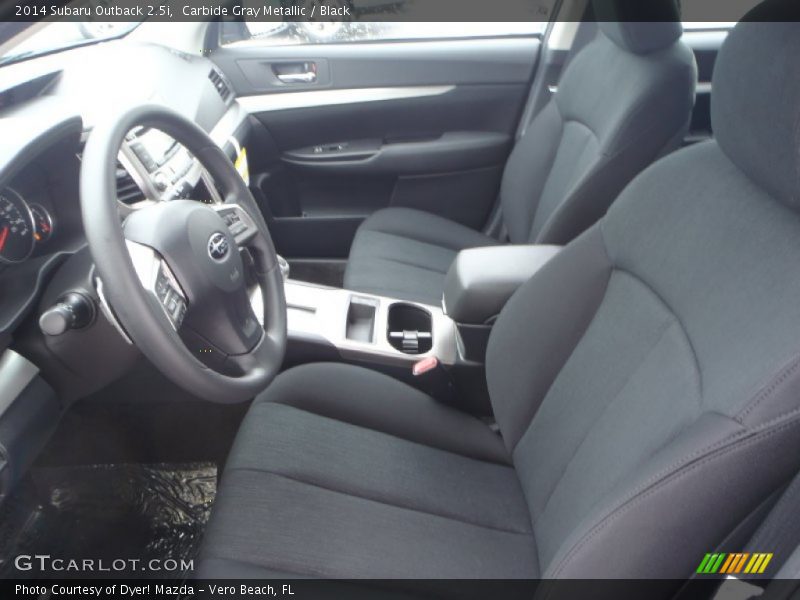 Carbide Gray Metallic / Black 2014 Subaru Outback 2.5i