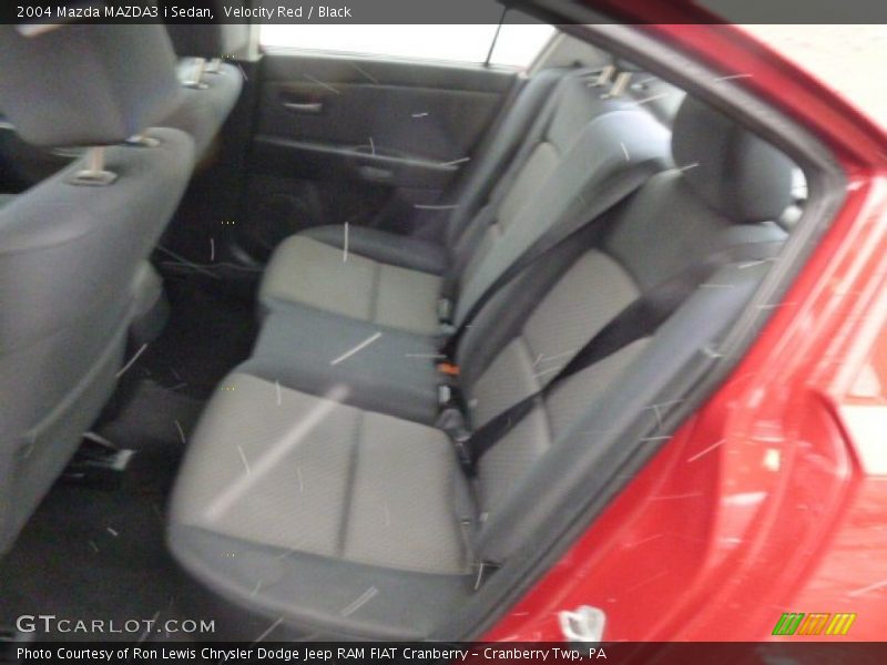 Rear Seat of 2004 MAZDA3 i Sedan