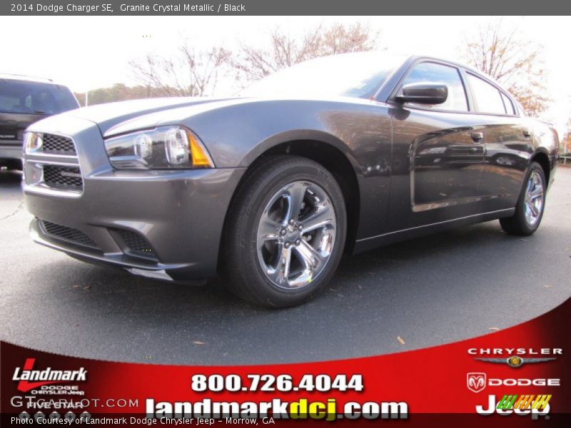 Granite Crystal Metallic / Black 2014 Dodge Charger SE