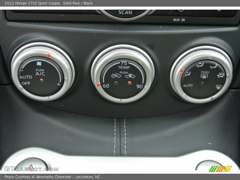 Controls of 2011 370Z Sport Coupe