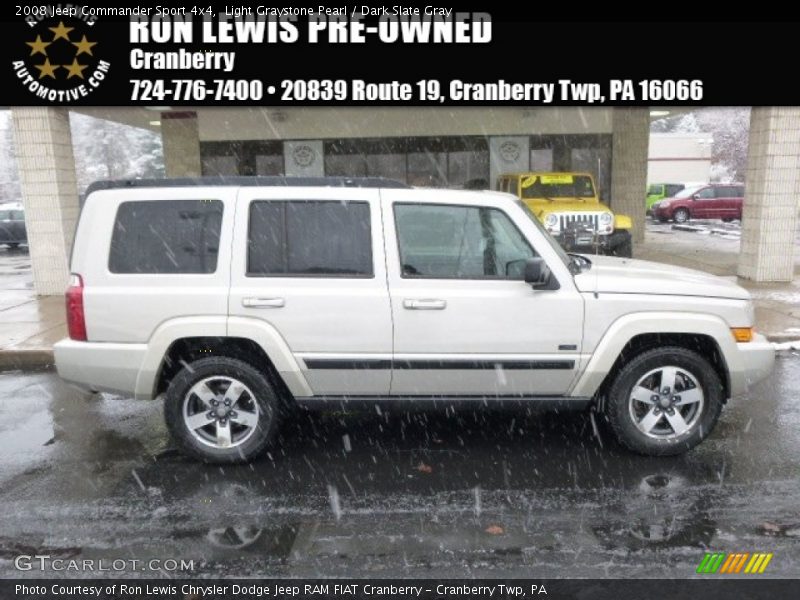 Light Graystone Pearl / Dark Slate Gray 2008 Jeep Commander Sport 4x4