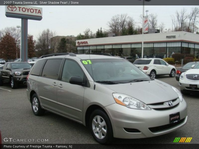 Silver Shadow Pearl / Stone 2007 Toyota Sienna LE