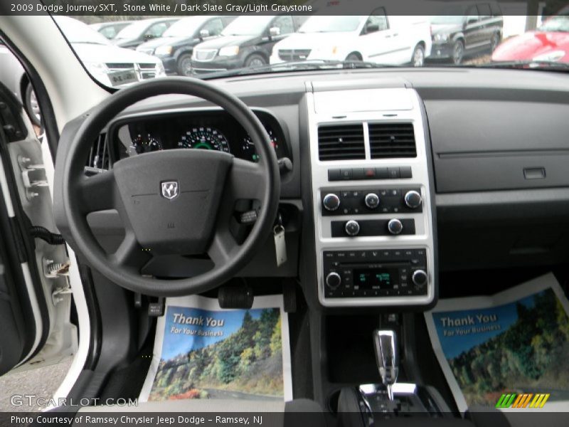 Stone White / Dark Slate Gray/Light Graystone 2009 Dodge Journey SXT
