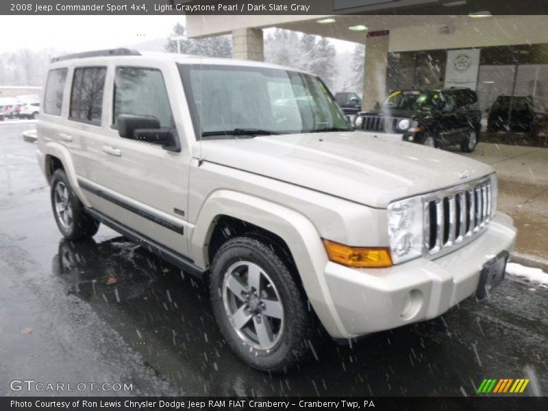 Light Graystone Pearl / Dark Slate Gray 2008 Jeep Commander Sport 4x4