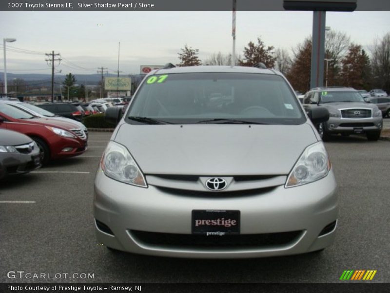 Silver Shadow Pearl / Stone 2007 Toyota Sienna LE