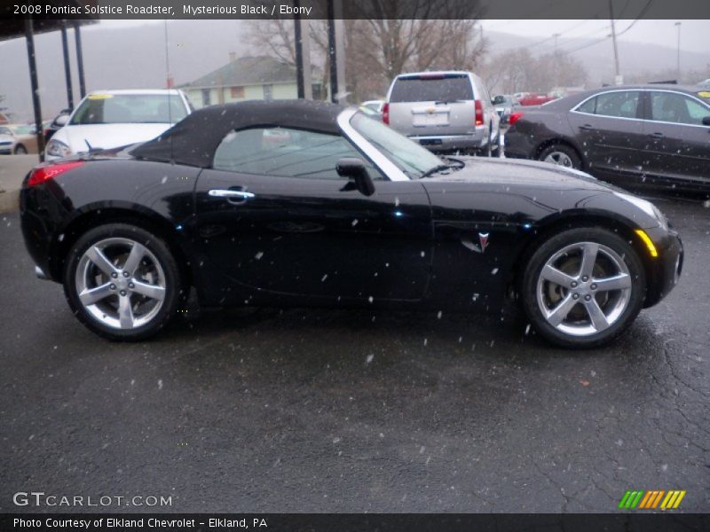 Mysterious Black / Ebony 2008 Pontiac Solstice Roadster