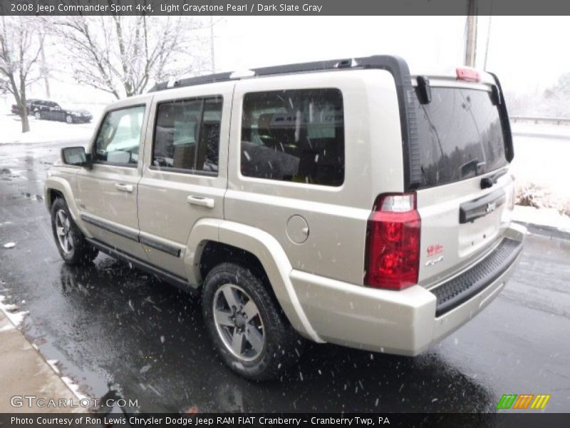 Light Graystone Pearl / Dark Slate Gray 2008 Jeep Commander Sport 4x4