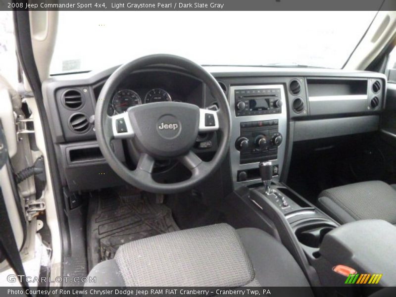 Light Graystone Pearl / Dark Slate Gray 2008 Jeep Commander Sport 4x4