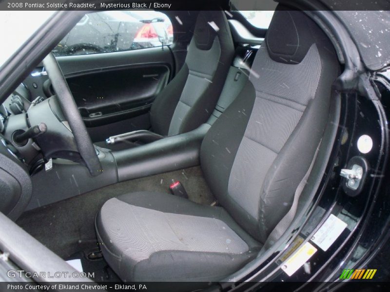 Mysterious Black / Ebony 2008 Pontiac Solstice Roadster