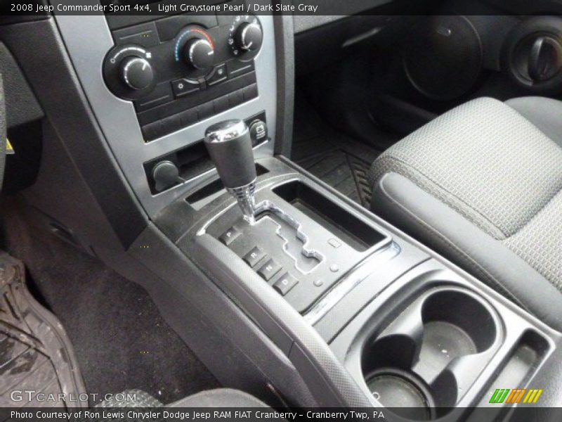 Light Graystone Pearl / Dark Slate Gray 2008 Jeep Commander Sport 4x4