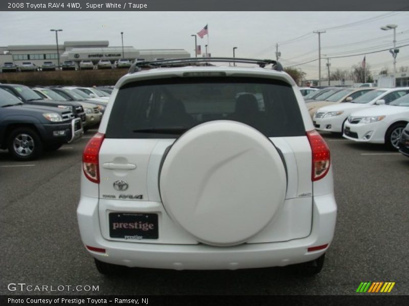 Super White / Taupe 2008 Toyota RAV4 4WD