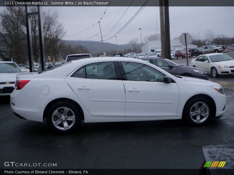 Summit White / Jet Black/Titanium 2013 Chevrolet Malibu LS
