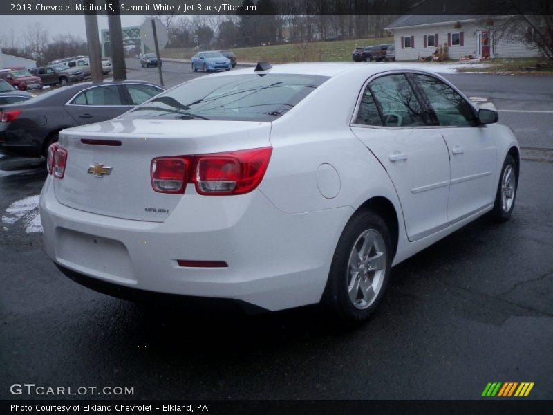 Summit White / Jet Black/Titanium 2013 Chevrolet Malibu LS