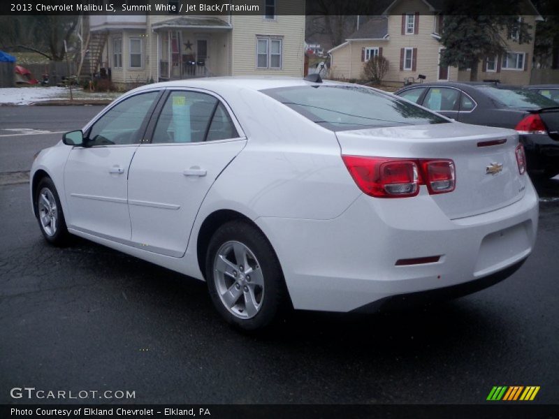 Summit White / Jet Black/Titanium 2013 Chevrolet Malibu LS