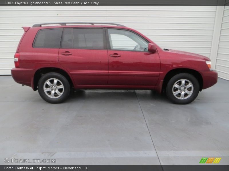 Salsa Red Pearl / Ash Gray 2007 Toyota Highlander V6