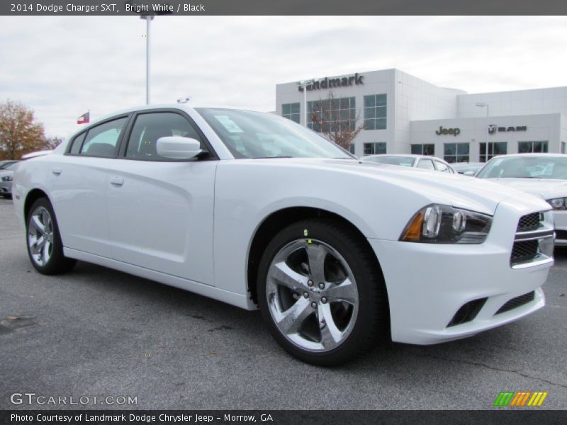 Bright White / Black 2014 Dodge Charger SXT