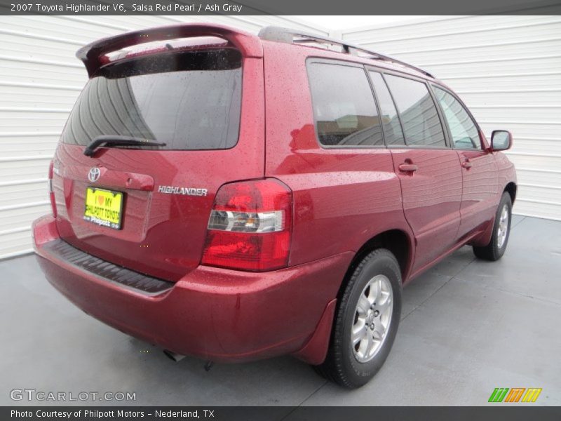 Salsa Red Pearl / Ash Gray 2007 Toyota Highlander V6