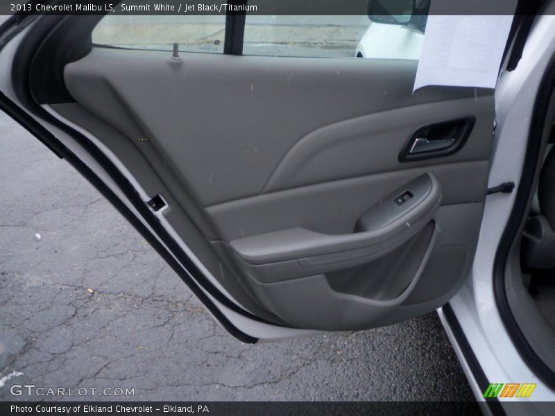 Summit White / Jet Black/Titanium 2013 Chevrolet Malibu LS