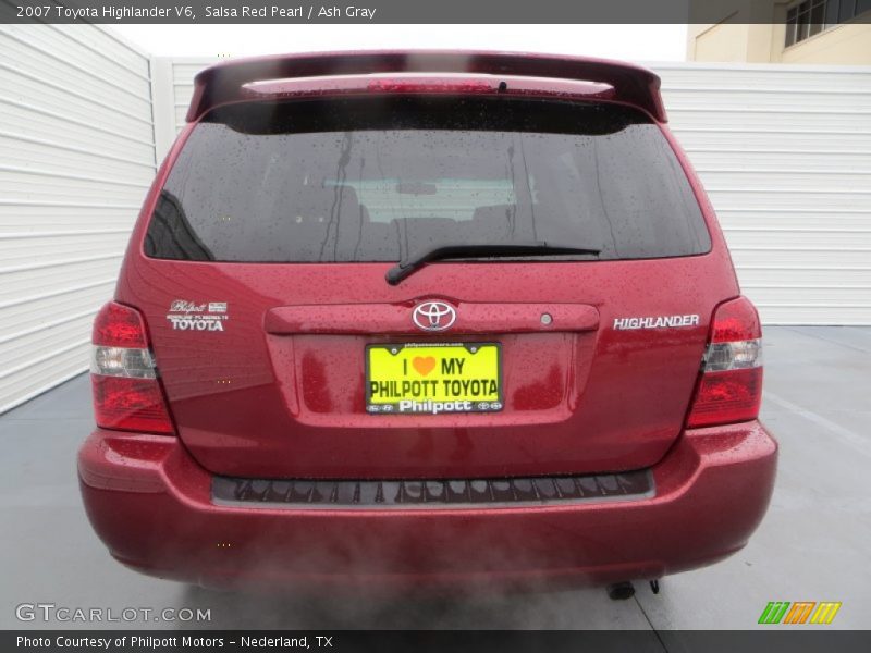 Salsa Red Pearl / Ash Gray 2007 Toyota Highlander V6