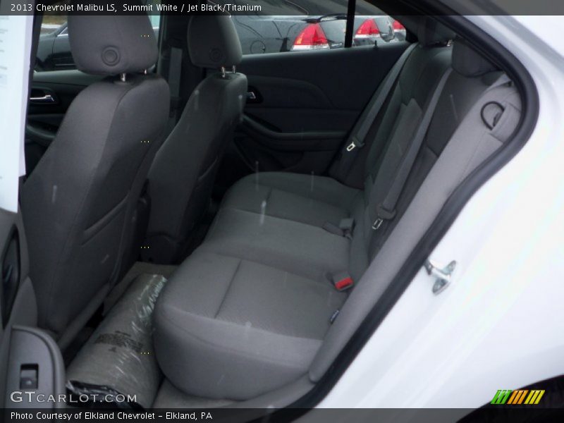 Summit White / Jet Black/Titanium 2013 Chevrolet Malibu LS