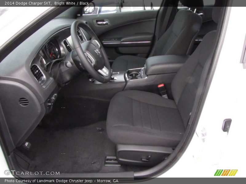 Bright White / Black 2014 Dodge Charger SXT