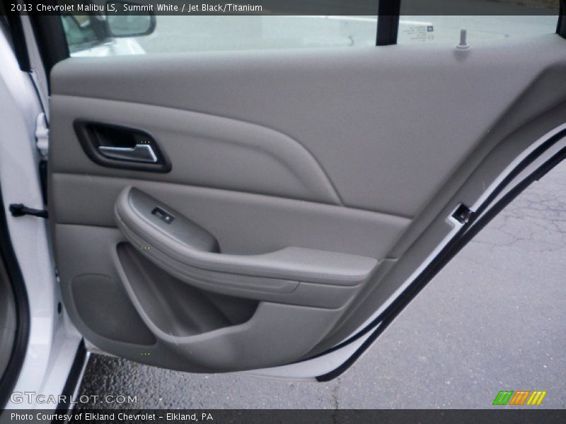 Summit White / Jet Black/Titanium 2013 Chevrolet Malibu LS