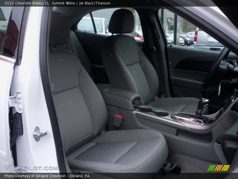 Summit White / Jet Black/Titanium 2013 Chevrolet Malibu LS