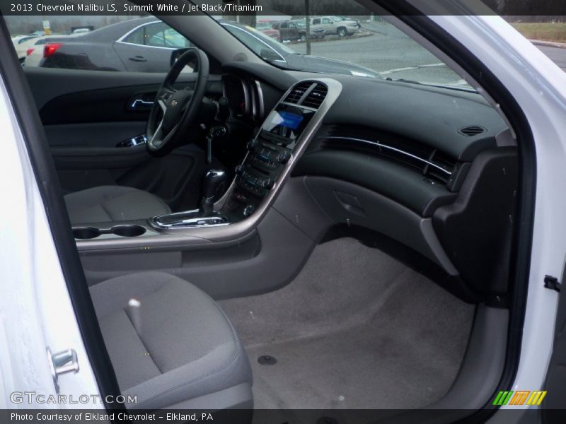 Summit White / Jet Black/Titanium 2013 Chevrolet Malibu LS