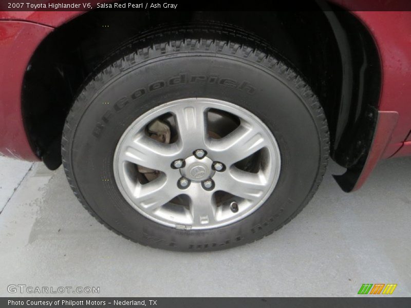 Salsa Red Pearl / Ash Gray 2007 Toyota Highlander V6